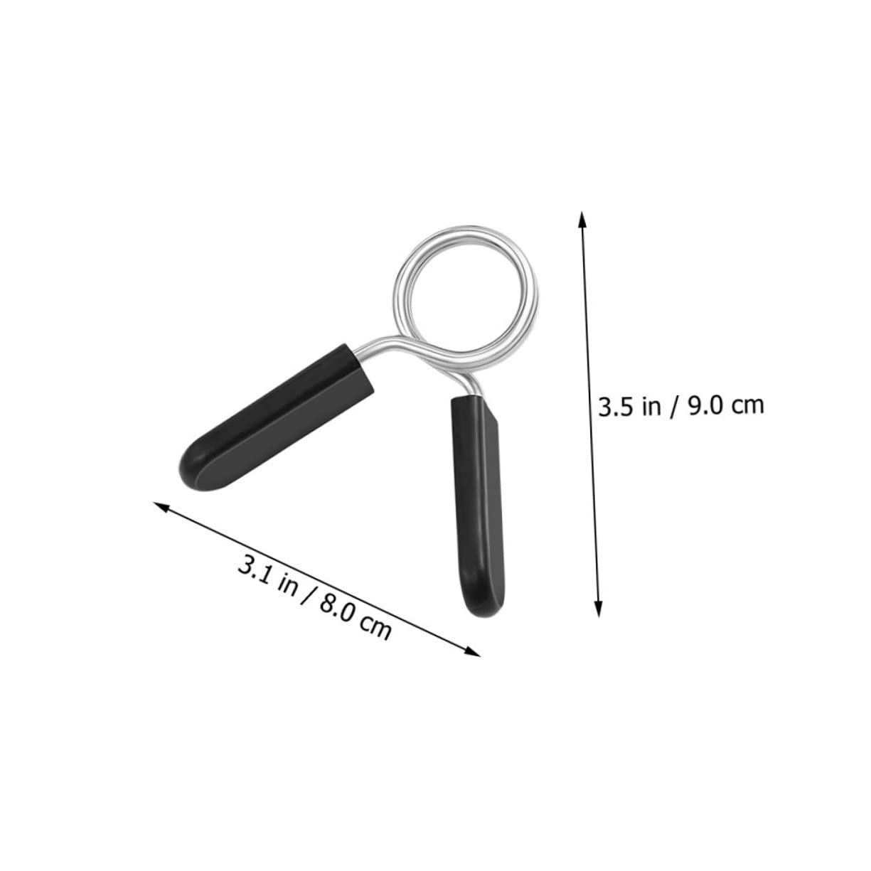 GRIRIW 4Pcs Weight Bar Clips Durable Barbell Clamps Spring Lock Collars for Secure Weightlifting Fits Standard Bars Tough Material for Use