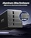 ORICO 4 Bay Hard Drive Enclosure Aluminum USB3.0 with Hard Drive Tray-Less Design, Build-in 80mm Cooling Fan and 150W Power Supply Max Up to 64TB-9548