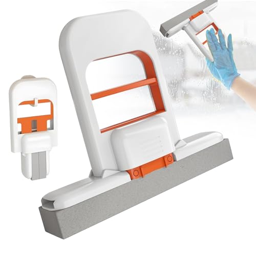 Lankai Mini Mocios Plegable De Mesa, Mini Fregona, Mini Escoba De Esponja, Mini Fregona Portátil, Sistema De Limpieza De Uso Húmedo Y Seco, Absorbente, Baño, Oficina, Ventanas, Cristales, Salón, Coch