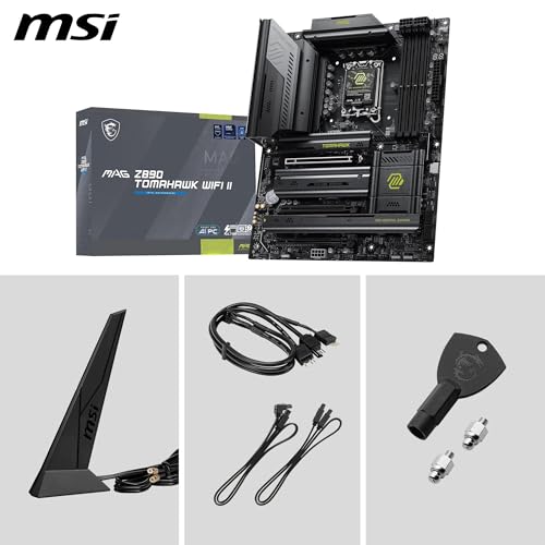 Image of MAG Z890 Tomahawk WiFi II Motherboard, ATX - Supports Intel Core Ultra Processors (Series 2), LGA 1851 - DDR5 Memory Boost 4 x DDR5 (9200+ MT /s OC), 1 x PCIe 5.0 x16, 1 x M.2 Gen5, 5G LAN, Wi-Fi 7