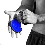 Exklusives 4-Finger-Schlaufen-Design hält die Griffpolster an Ort und Stelle, ohne sich zu verbünden oder zu kneifen. Ideal für schweißtreibende Hände, Training zu Hause, Klimmzüge, Gewichtheben, Kugelhanteln, Körpergewicht-Übungen.