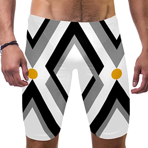 Short de bain en losange homme fini le maillot long à sécher avec ce modèle noir taille L