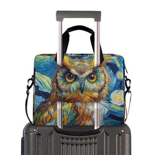 Funda para portátil ALAZA Owl Starry Sky 13-15.6 pulg miniatura 3