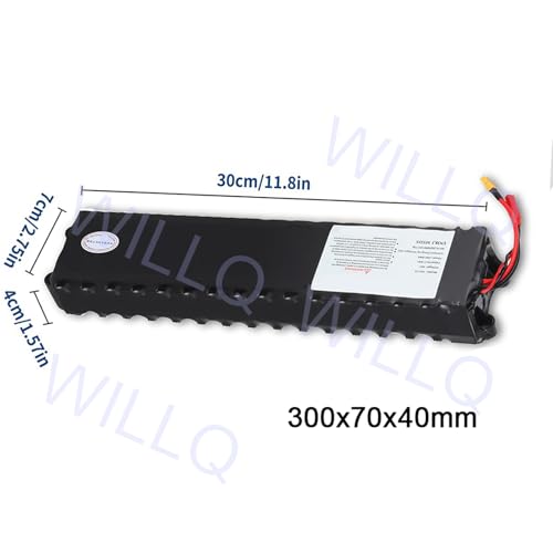 WILLQ Elektroroller-Akku 36 V 7,8 Ah Lithium für E-Scooter,JST+XT30 7800 mAh Fahrrad-Ersatzzubehör