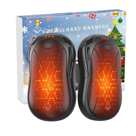 2 Paquetes Calentador de Manos Recargable,FANDLISS 2024 Nuevo 6000mAH Dividido Desmontable Calienta Manos de Bolsillo Calienta Manos Eléctrico Portátil para Camping,Golf,Invierno Aire Libre -Negro
