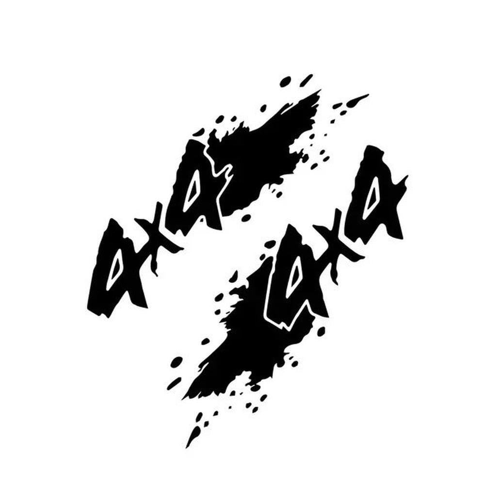 4x4 Off Road Pickup Car Decor Stickers Vehicle Body Decoration(Black,100CMX32CM)