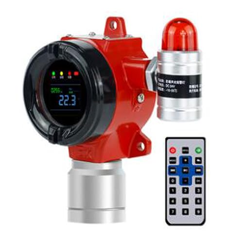 Industrial Temperature Humidity Sensor, Digital Temp/RH Transmitter RS485 Modbus or 4-20mA Output with Sound and Light Alarms (RS485 and 2 Relay Output, M20*1.5 Internal Thread)