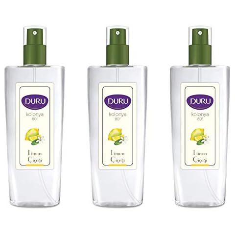 Duru Lemon Cologne Limon Kolonya Spray Pump Bottle 150 ml (3 PCs Offer) Cover