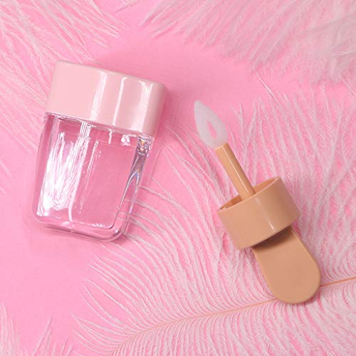 ruiruiNIE 3,2x6,8 cm Süßes EIS Form Mini Lipgloss Tube Leere Lippenbalsam Behälter Mit Rosa Deckel Gummieinsätze Lippenstift Probenspender Flasche