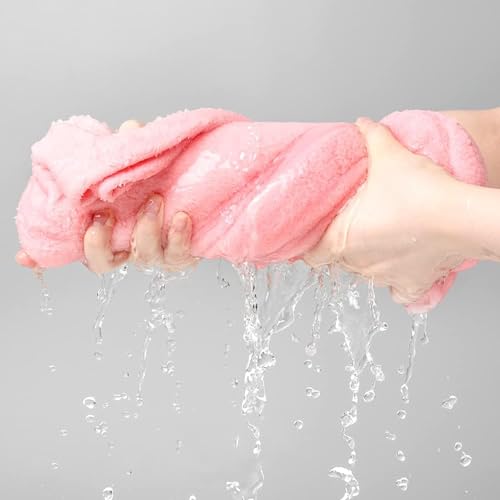 Image of AYUS Microfiber Hair Towel /Wrap for Women Hair-Drying Bathrobe Magic Hair Warp Towel Super Quick-Drying Microfiber 500 GSM Hair Towel(Multi Color) Set of 1