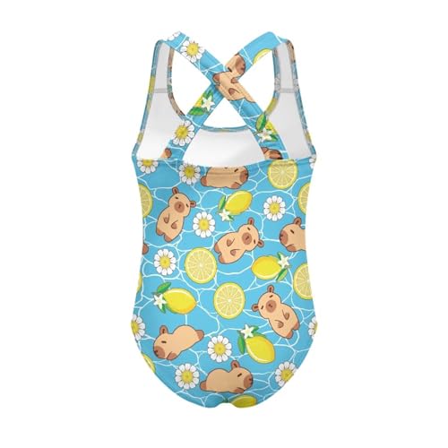 Image of Girls One-Piece Swimsuit for Swimming Lessons Beach Volleyball Pool Party Outdoor Training Quick Dry