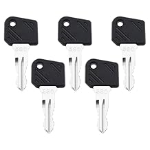 SING F LTD 5PCS 530 Ignition Starter Keys Compatible with Heli Forklift Compatible with Linde Forklift Heavy Equipment Replacement Keys