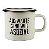 Emaille-Tasse mit großen Henkel