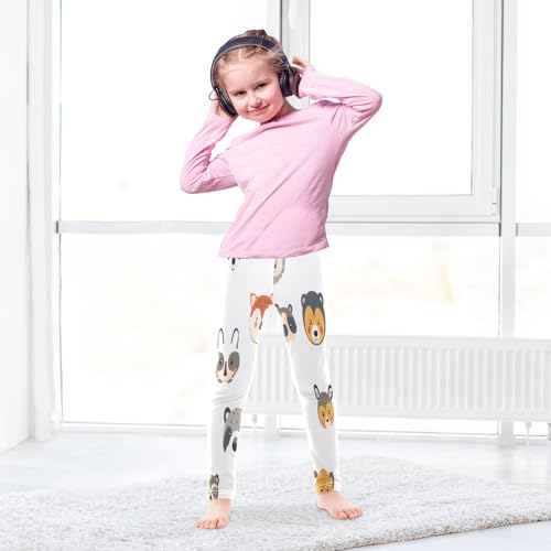Toddler Girls Leggings Printed Yoga Pants Leggings Cartoon Animal Face for Kids4