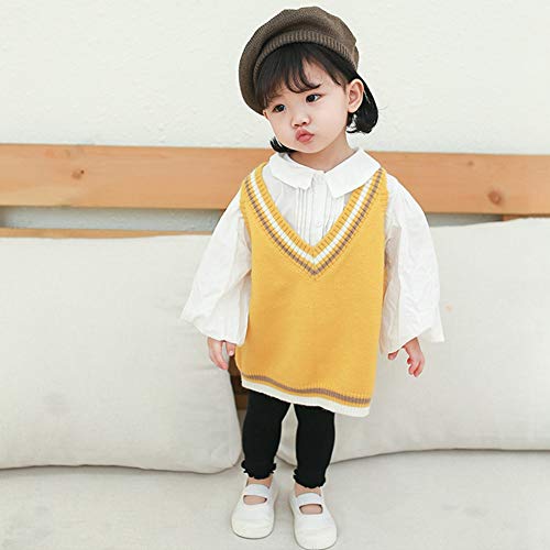 Looching 4 Pack Baby Toddler Kids Girls Footless Tights Cotton Leggings Cable Ribbed Knit Ruffle Stocking Pant3