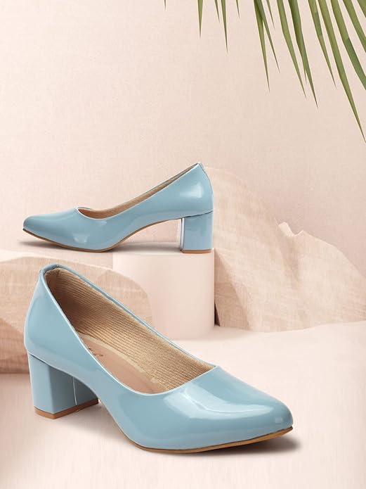 Image of Women's Beautiful Design Synthetic Leather Block Heel TPR Sole Sandal for Wedding Party & Festive