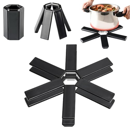 Folding Insulation Pad, 2025 Creative Folding Heat Insulation Pad Pot and Pan Protectors Cookware Protectors for Kitchen Anti Scratch Cookware Utensils Tool Pan Protectors for Kitchen (2PCS)