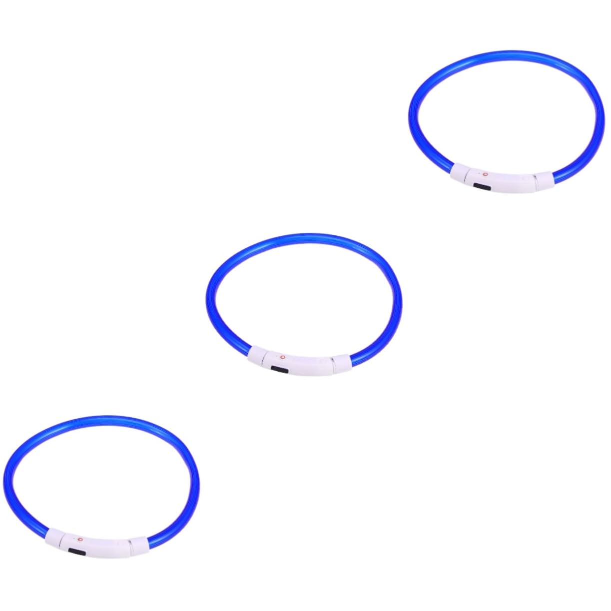 Collier de LED pour promener votre chien la nuit avec ce lot de 3 repères lumineux
