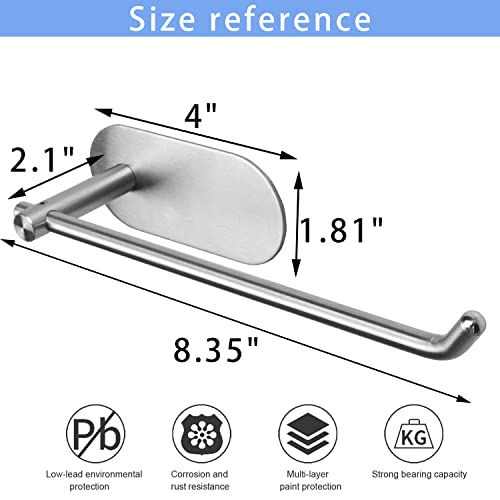 Tocten Hand Towel Holder/Towel Ring, No Drilling Stick On Wall Hand Towel Bar, Sus 304 Stainless Steel Hand Towel Rod, Strong Self Adhesive Hand Towel Rack/Hanger For Bathroom Kitchen (Brushed Nickel) #TOP5