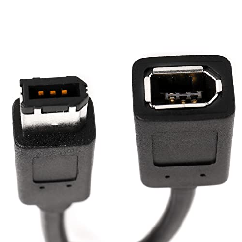 IEEE 1394 6-Pin Weiblich auf 1394 6-Pin Männlich Firewire 400 auf 800 Kabel Datenübertragungsadapter Konverterkabel Kompatibel mit MacBook Pro Kompatibel mit Mac mini 22cm