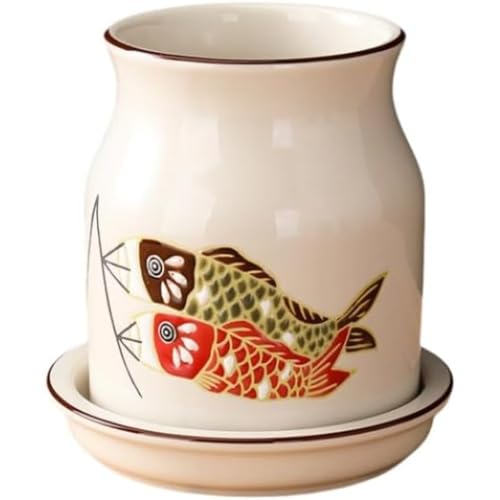 箸置き 陶器 カトラリーラック 箸収納ラック キッチン用品 家庭用 多機能 排水 箸かご キッチン カトラリー収納 (7,14*10.2*14.5CM)