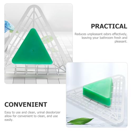 Filtro antiolor para urinario de hombres Zerodeko en formato triangular verde 3