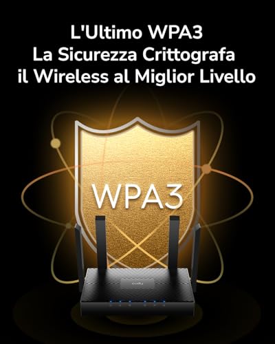 Cudy WR3000 Router Wi-Fi 6 Dual-band Gigabit 2402Mbps 3 Porte LAN Nero - 7