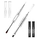 JJUNW 2 Stück Dual-Ended Pinsel für Gelnägel, 2 in 1 Nagelpinsel Gelpinsel Nageldesign Pinsel Nailart Pinsel Fineliner Gel-Pinsel Linienpinsel Nagel Werkzeugen Zubehoer für Nail Art Nägel DIY(Stil 2)