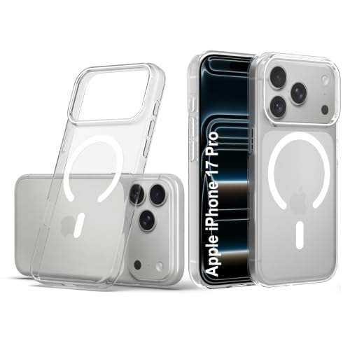 Image of Zapcase Back Case for iPhone 17 Pro | Slim Lifetime Anti-Yellow Crystal-Clear Cover with Elevated Camera Protection & MagSafe Compatibility | Premium German Polycarbonate | Shockproof | Clear