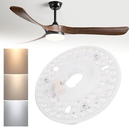 Reparar luz fundida de ventilador con este panel LED de bajo consumo de 12,5cm 2