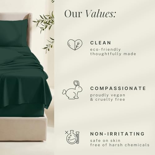 Image of Hearth & Harbor Bed Sheets, Luxury Soft 6 Piece Bed Sheet Set Extra Deep Pocket Fitted Sheets Fits Mattress up to 21 inch, Double Brushed Bedding Sheets & Pillowcases,