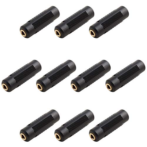 Adaptador jack estéreo 3.5mm hembra a hembra, pack 10 miniatura 1