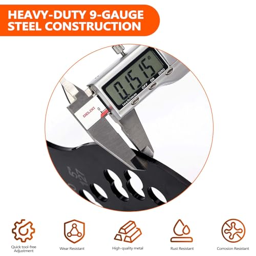 Image of Wheel Fitment Tool 6-Lug, Offset & Backspacing Measuring Tool for 14-22 inch Wheels, 7-17 inch Wide, Universal Rim & Tire Fitment Simulator