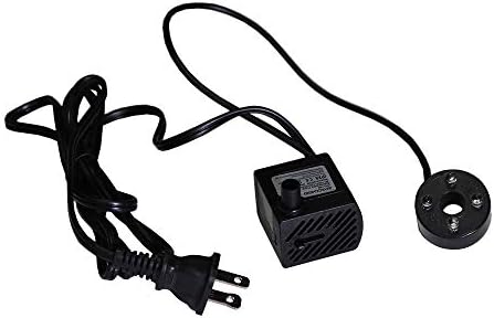 Submersible Water Pump with LED Light for Indoor Tabletop Fountains Aquarium Fish Tank (180L/H 3W)