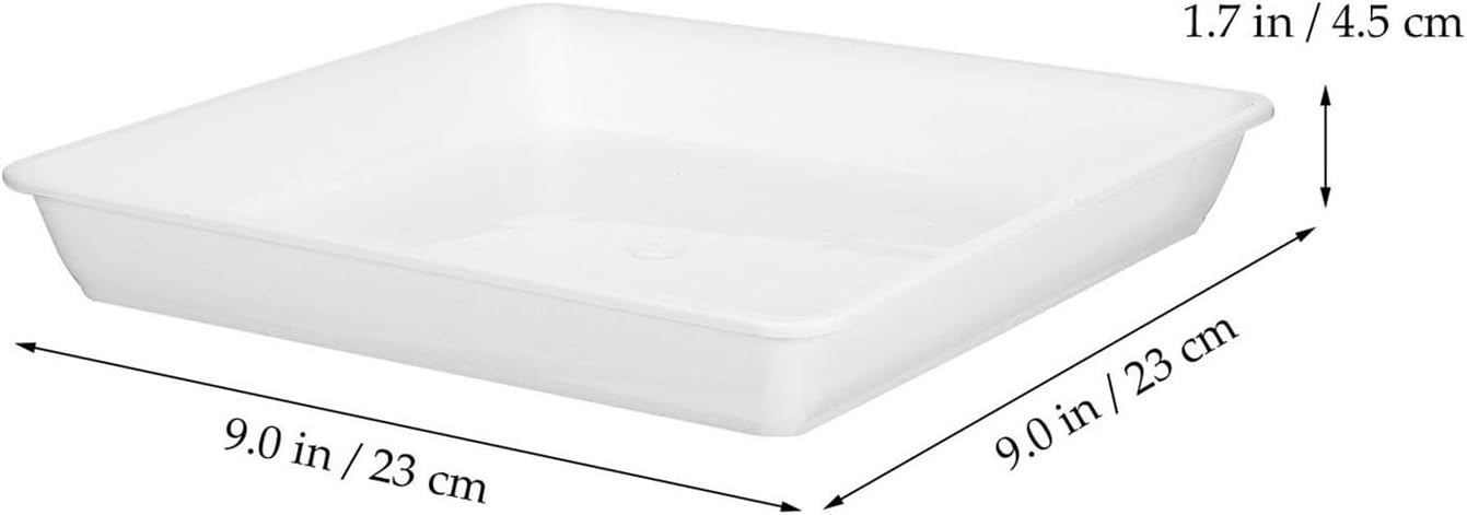 Flower Tray, Rectangular Garden Flower Pot Tray Drip Indoors Plant Water Saucers,Planter Trays