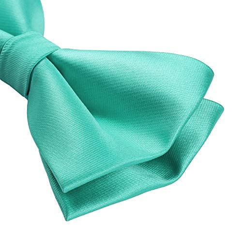 Image of HISDERN Bow Ties for Men Pretied Bowties Classic Formal Business Bow Tie Adjustable Tuxedo Bowtie for Wedding Party