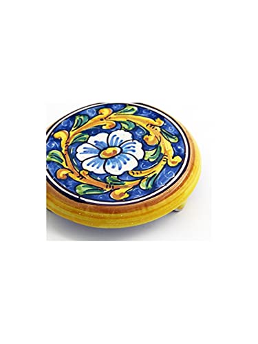 Porte-cafetière céramique anti-chaleur dessous de plat baroque - 5
