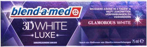 5x blend-a-med 3DWhite Luxe Glamorous WHITE Zahnpasta 75 ml