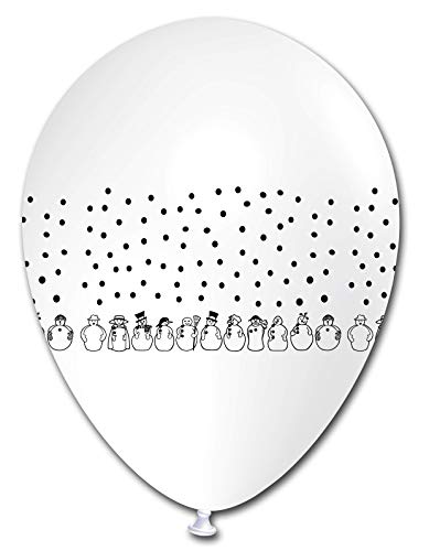 Preisvergleich Produktbild Ballons Schneemann Schneemänner WEIß, 5 St.