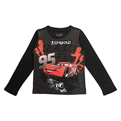 Image of Cars Boys Cotton Poly Round Neck Full Sleeves Tshirt - Black (DCRF0028.2 13-14Y)