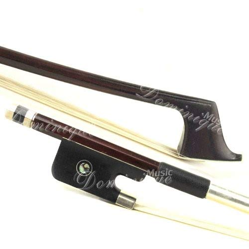 D Z Strad Cello Bow - Model 300 - Brazilwood Bow with with Traditional Frog made from Polished Premium Ebony Parisian Eye