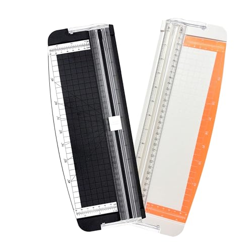 Image of Canoff Paper Cutter, A4 Paper Trimmer 12 inch Cut with Automatic Hand Safeguard and Side Ruler for Scrapbooking, Coupon, Craft Paper, Cardstock, Label and Photo (Pack of 1) (Colour May be Vary)