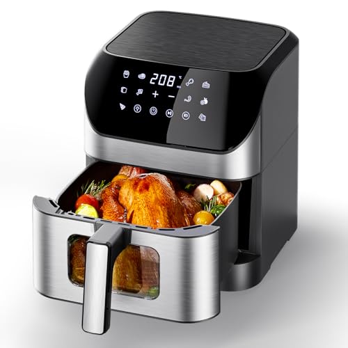 Friggitrice Ad Aria Ciarra 5 Litri | 1500W 8 Programmi Touch Display Nera