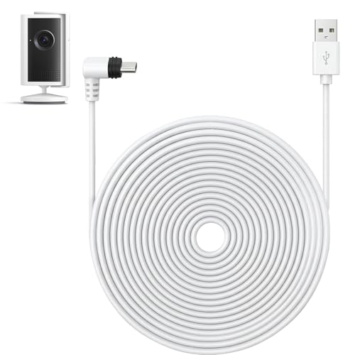 ALERTCAM 20FT Power Cable Compatible with Ring Indoor Cam Plus (2K) Long Extension USB C Charging Cord for Continuous Power Supply Not for Ring Indoor Cam (2nd Gen)