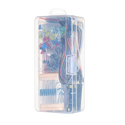 Gecheer 830 Conjunto de placa de ensaio Kit de iniciação de componentes eletrônicos DIY com caixa de