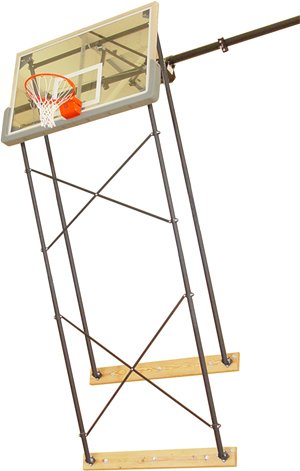 Gared Sports 2400-6094A 6 x 9 ft. Fold Up Wall Mount Series Extension Rectangular Board for Adjust-a-Goal