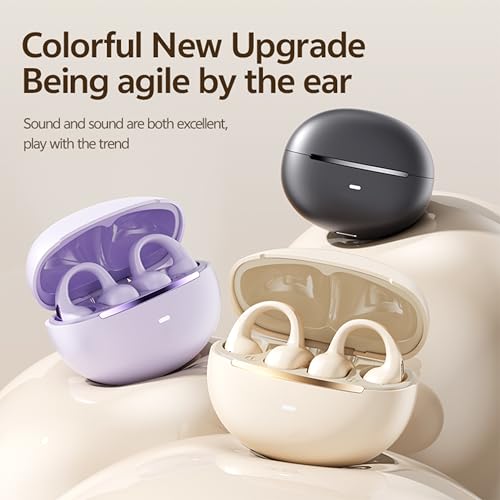 50% Off Wireless Clip-on Earbuds with Bluetooth 5.4
