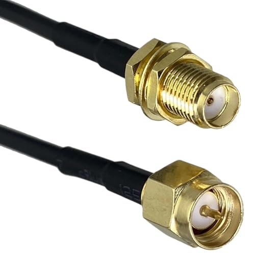 RG316 RG174 �P�[�u�� SMA �I�X�v���O - SMA �I�X�v���O ���X�W���b�N �i�b�g �o���N�w�b�h �X�g���[�g ���p R*/F �W�����p�[ �s�O�e�[��(Green,60CM)