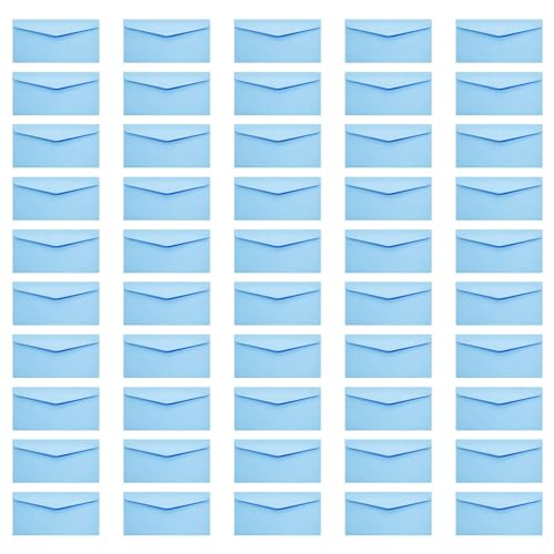 50pcsカラフルな封筒8.6x4in V結婚式の招待状のためのフラップエンベロープビジネスレターヘッド請求書アナウンスメモカード