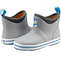 Buoy Boots Toddler Rain Boots for Girls and Boys, Kids Boat Shoes for Muck, Waterproof Rubber, Gray, Size 5